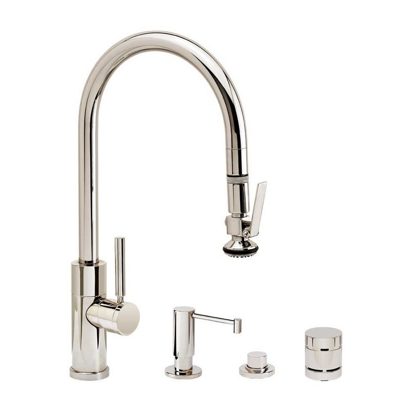 WATERSTONE FAUCETS 9850-4 MODERN PLP PULL-DOWN FAUCET - 4 PIECE SUITE