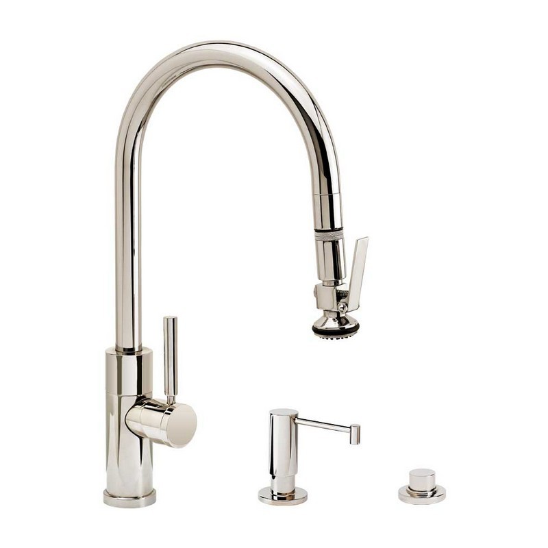 WATERSTONE FAUCETS 9860-3 MODERN PLP PULL-DOWN FAUCET - 3 PIECE SUITE
