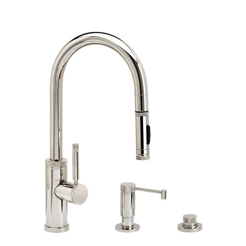 WATERSTONE FAUCETS 9900-3 INDUSTRIAL PREP SIZE PLP PULL-DOWN FAUCET - 3 PIECE SUITE