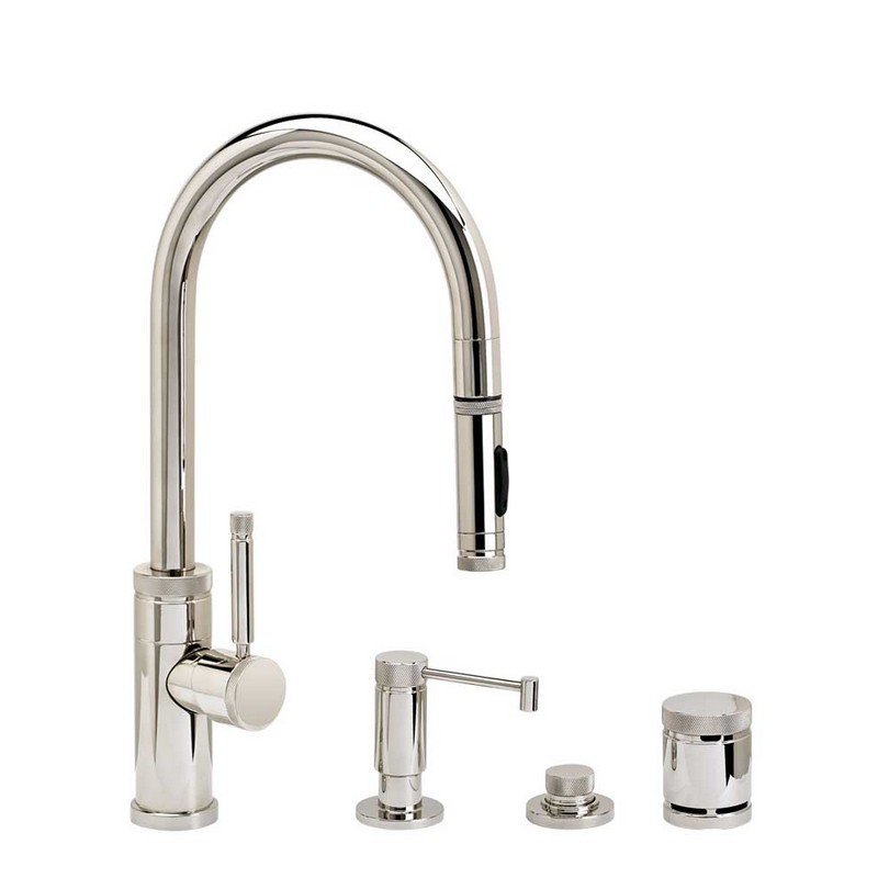 WATERSTONE FAUCETS 9900-4 INDUSTRIAL PREP SIZE PLP PULL-DOWN FAUCET - 4 PIECE SUITE