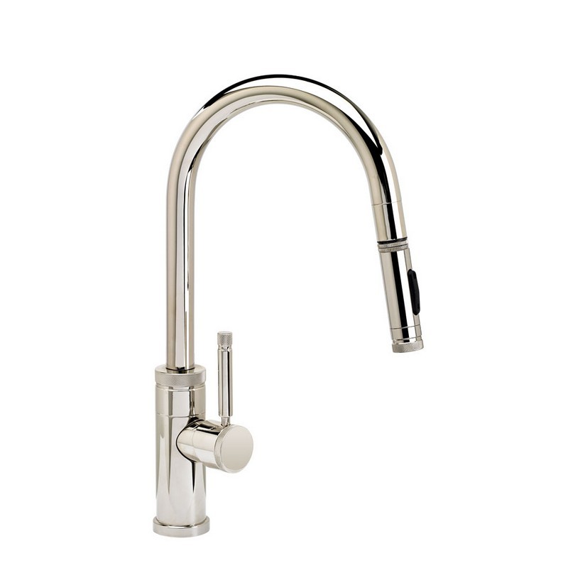 WATERSTONE FAUCETS 9910 INDUSTRIAL PREP SIZE PLP PULL-DOWN FAUCET - ANGLED SPOUT - TOGGLE SPRAYER