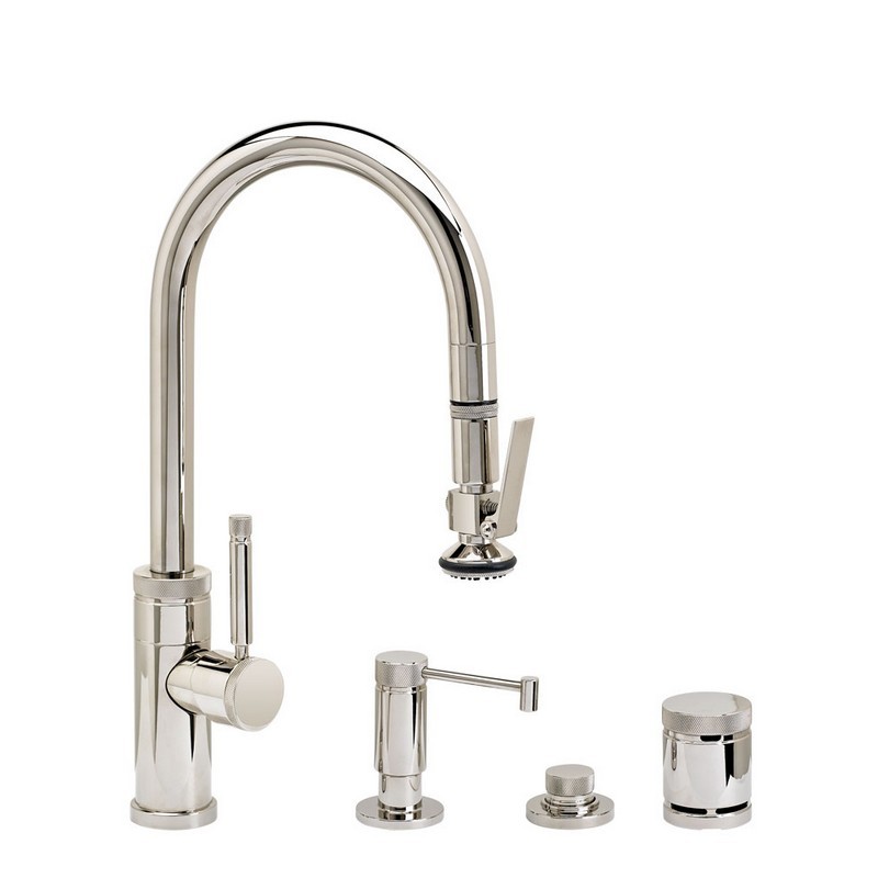 WATERSTONE FAUCETS 9930-4 INDUSTRIAL PREP SIZE PLP PULL-DOWN FAUCET - 4 PIECE SUITE