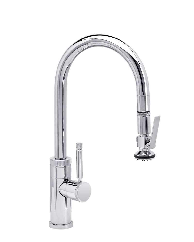 WATERSTONE FAUCETS 9930 INDUSTRIAL PREP SIZE PLP PULL-DOWN FAUCET - LEVER SPRAYER