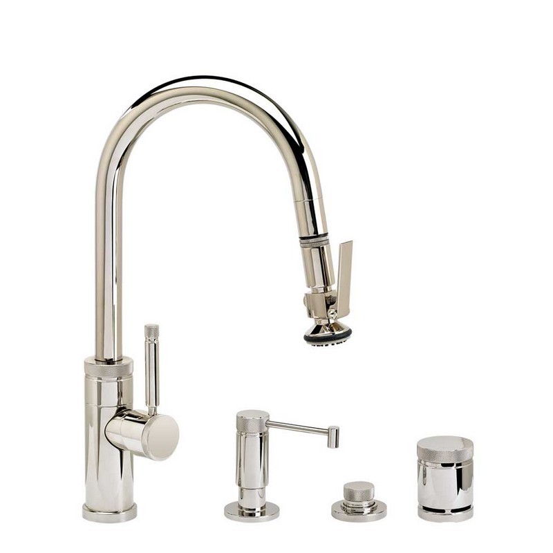 WATERSTONE FAUCETS 9940-4 INDUSTRIAL PREP SIZE PLP PULL-DOWN FAUCET - 4 PIECE SUITE