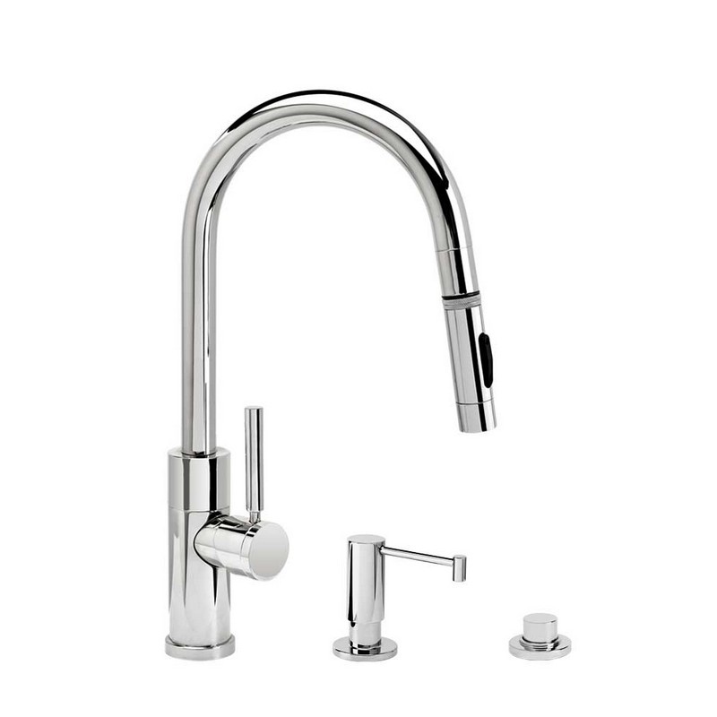 WATERSTONE FAUCETS 9960-3 MODERN PREP SIZE PLP PULL-DOWN FAUCET - 3 PIECE SUITE