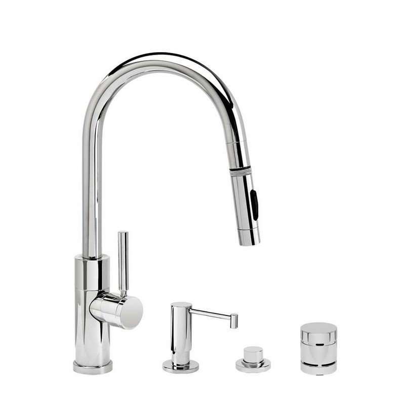 WATERSTONE FAUCETS 9960-4 MODERN PREP SIZE PLP PULL-DOWN FAUCET - 4 PIECE SUITE