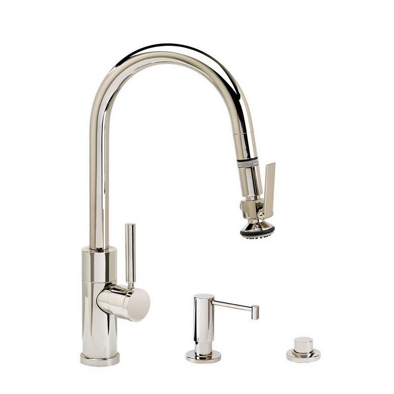 WATERSTONE FAUCETS 9990-3 MODERN PREP SIZE PLP PULL-DOWN FAUCET - 3 PIECE SUITE