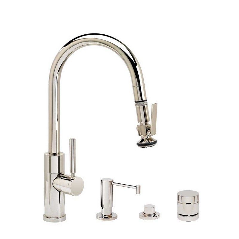 WATERSTONE FAUCETS 9990-4 MODERN PREP SIZE PLP PULL-DOWN FAUCET - 4 PIECE SUITE