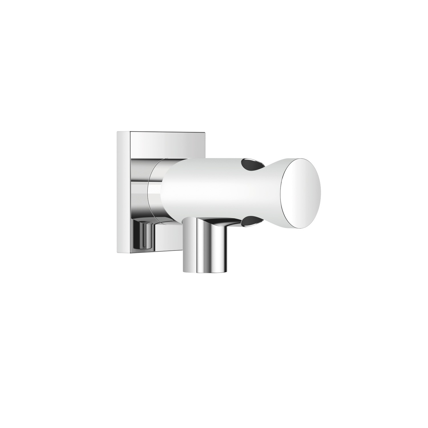 DORNBRACHT 28490970 SQUARE FLANGE 2 3/8 INCH WALL ELBOW WITH INTEGRATED WALL BRACKET