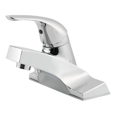 PFISTER LG142-5000 PFIRST SERIES 6 1/2 INCH DECK MOUNT SINGLE CONTROL BATHROOM FAUCET - POLISHED CHROME
