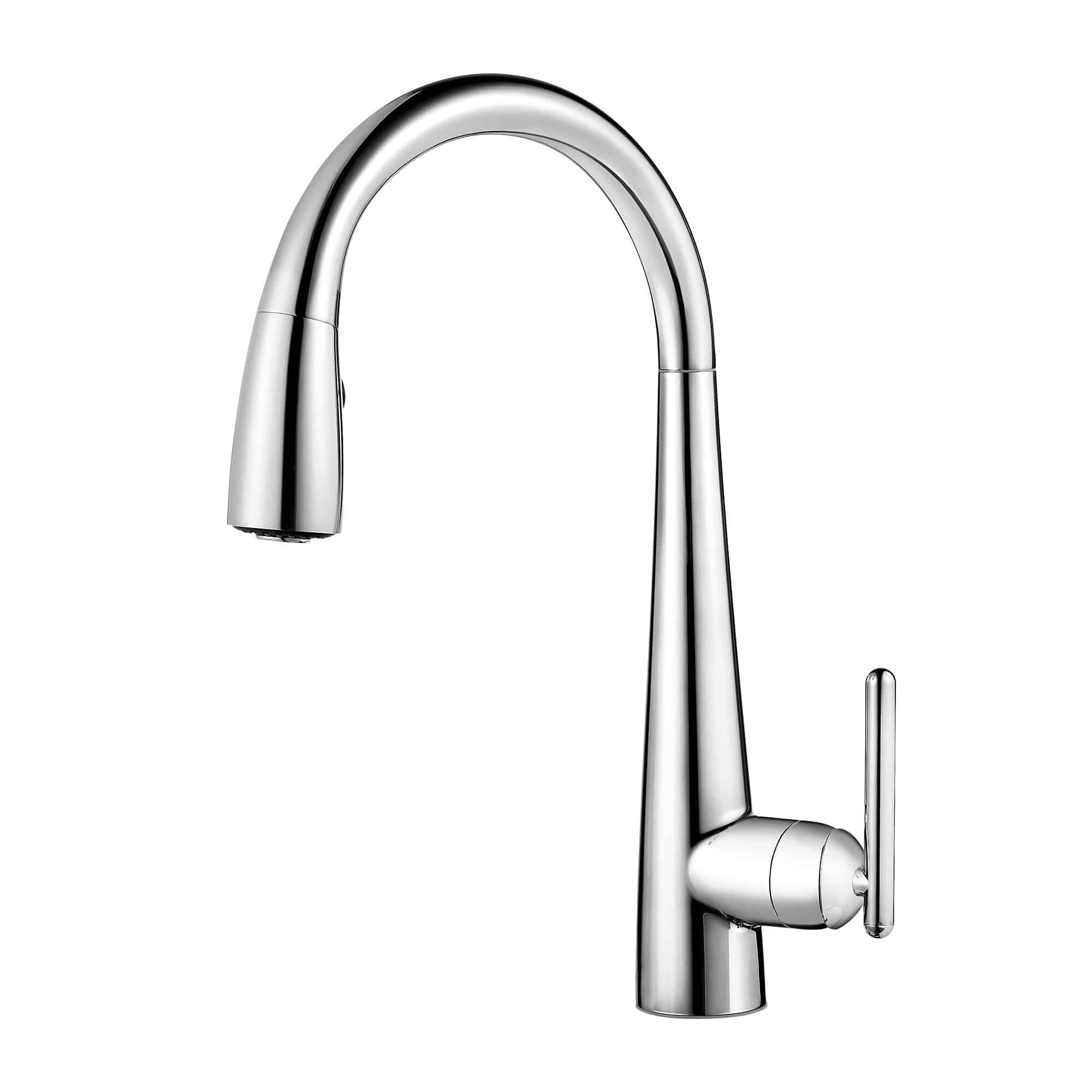 PFISTER GT529-FL LITA 16 3/4 INCH SINGLE LEVER HANDLE DECK MOUNT PULL-DOWN KITCHEN FAUCET WITH GE FILTRATION SYSTEM
