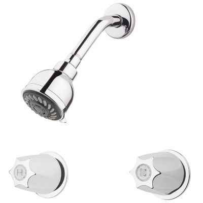 PFISTER LG07-3120 PFIRST SERIES TWO VERVE KNOB HANDLES WALL MOUNT SHOWER ONLY TRIM - POLISHED CHROME