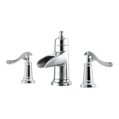 PFISTER LG49-YP1 ASHFIELD 6 3/4 INCH DECK MOUNT TWO LEVER HANDLE WIDESPREAD BATHROOM FAUCET