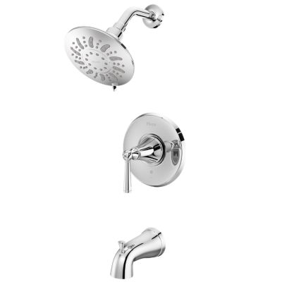 PFISTER LG89-8GL1 SAXTON WALL MOUNT TUB AND SHOWER TRIM KIT WITH LEVER HANDLE