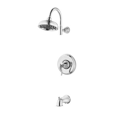 PFISTER LG89-8YP ASHFIELD WALL MOUNT TUB AND SHOWER FAUCET WITH LEVER HANDLE