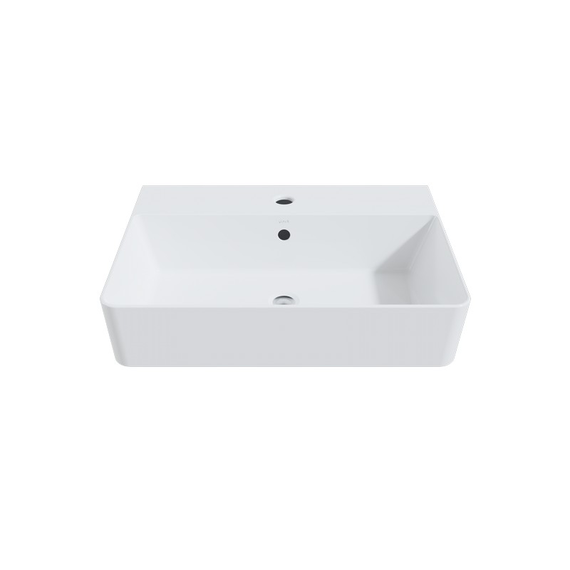 CHEVIOT 1293-WH-1 NUO 2 24 INCH VESSEL SINK IN WHITE WITH SINGLE HOLE
