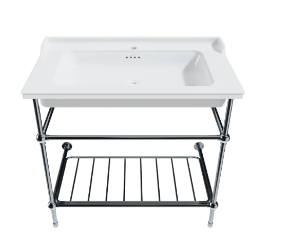 CHEVIOT 352-WH-CH VALARTE 32 INCH CONSOLE SINK IN WHITE