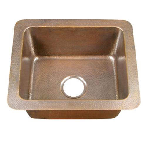BARCLAY 6911-AC REECE 21 INCH SINGLE BOWL DROP-IN KITCHEN SINK - HAMMERED ANTIQUE COPPER
