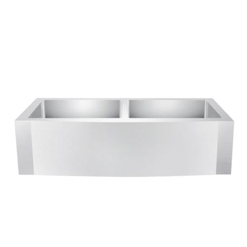 BARCLAY FSSDB2610-SS DIXON 39 INCH DOUBLE BOWL APRON FRONT FARMER KITCHEN SINK - MATTE