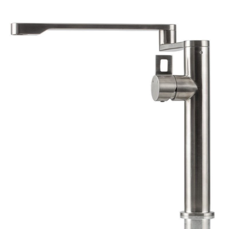 STRICTLY KF1000BN MODERN PULL-OUT SWIVEL DESIGN KITCHEN AND BAR FAUCET IN BRUSHED NICKEL