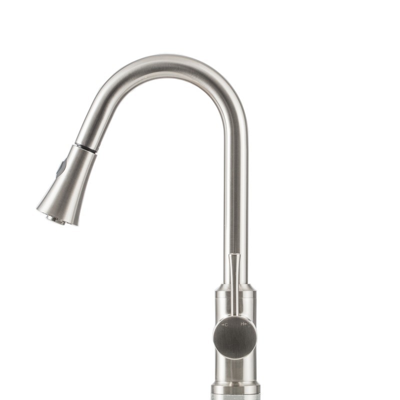 STRICTLY KF500BN MODERN PULL-DOWN KITCHEN FAUCET IN BRUSHED NICKEL