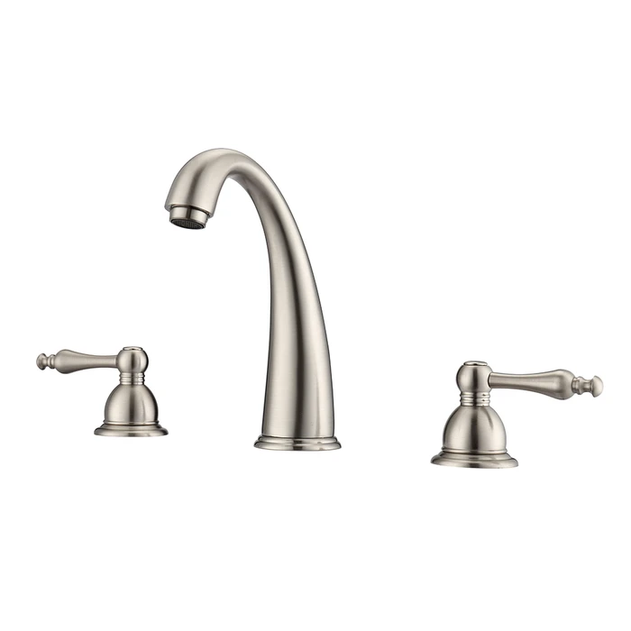 BARCLAY LFW106-ML MADDOX 7 3/8 INCH THREE HOLES DECK MOUNT WIDESPREAD BATHROOM FAUCET WITH LEVER HANDLES