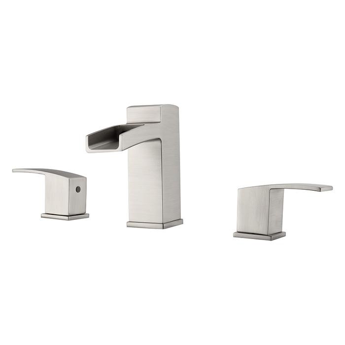 BARCLAY LFW110-ML WINTHROP 5 3/4 INCH THREE HOLES DECK MOUNT WIDESPREAD BATHROOM FAUCET WITH LEVER HANDLES