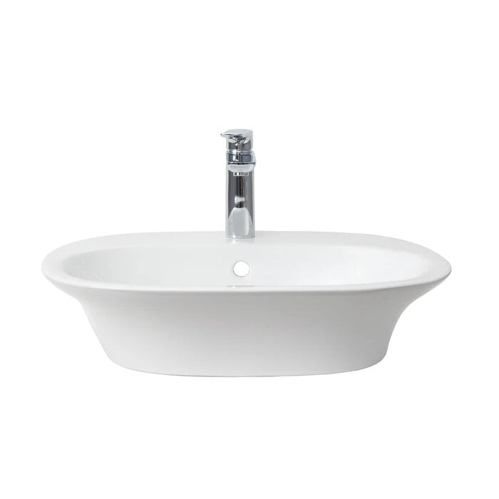 BARCLAY SE4-101WH SENSATION 19 3/4 INCH SINGLE BASIN WALL MOUNT BATHROOM SINK - WHITE