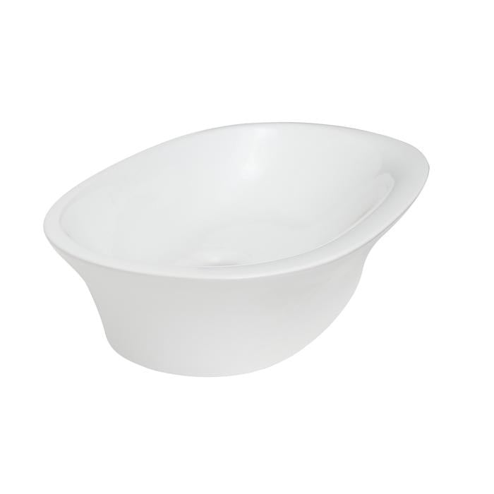 BARCLAY SE4-140WH SENSATION 23 5/8 INCH SINGLE BASIN ABOVE COUNTER BATHROOM SINK - WHITE