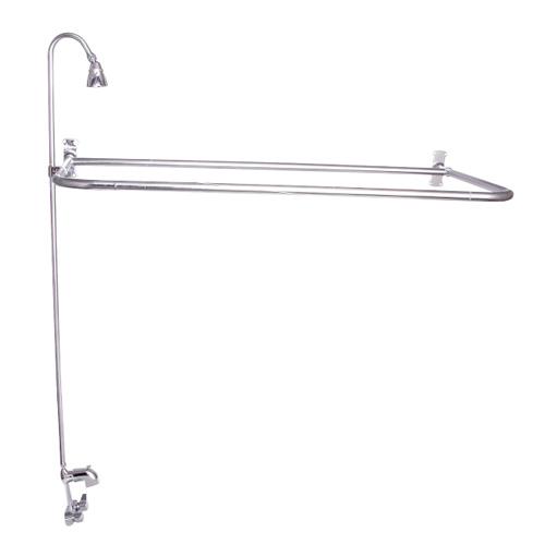 BARCLAY 4191-48 48 INCH WALL MOUNT BLADE HANDLES TUB FILLER WITH SHOWERHEAD AND CODE RECTANGULAR SHOWER UNIT