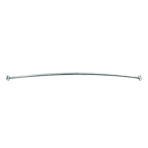 BARCLAY 4110-66-CP 66 INCH CURVED SHOWER ROD WITH RECTANGULAR FLANGES