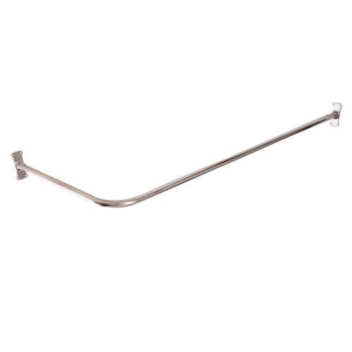 BARCLAY 4121-60 60 x 26 INCH CORNER SHOWER ROD WITH RECTANGULAR FLANGES