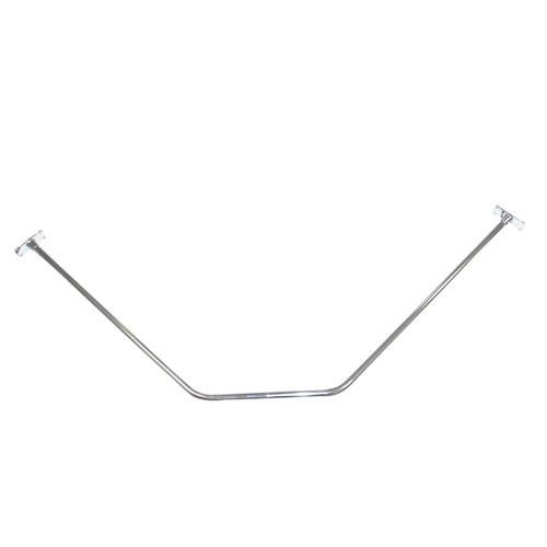 BARCLAY 4156-36 36 x 16 x 36 INCH NEO ANGLE SHOWER ROD WITH RECTANGULAR FLANGES