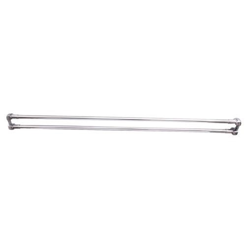 BARCLAY 7100D-48 48 INCH STRAIGHT DOUBLE SHOWER ROD WITH FLANGES