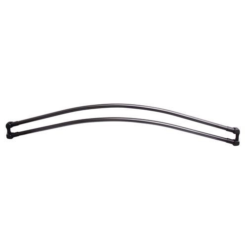 BARCLAY 7110D-36 36 INCH CURVED DOUBLE SHOWER ROD WITH FLANGES