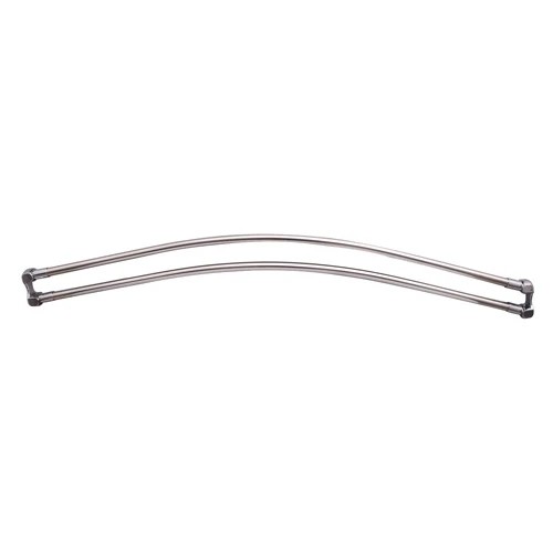 BARCLAY 7110D-66 66 INCH CURVED DOUBLE SHOWER ROD WITH FLANGES