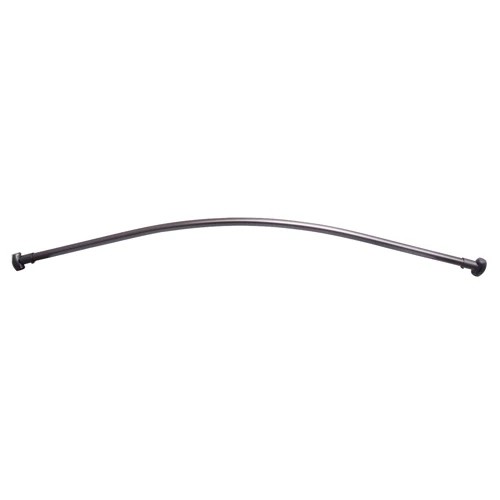 BARCLAY 7120-60 60 INCH CURVED SHOWER ROD WITH RECTANGULAR FLANGES
