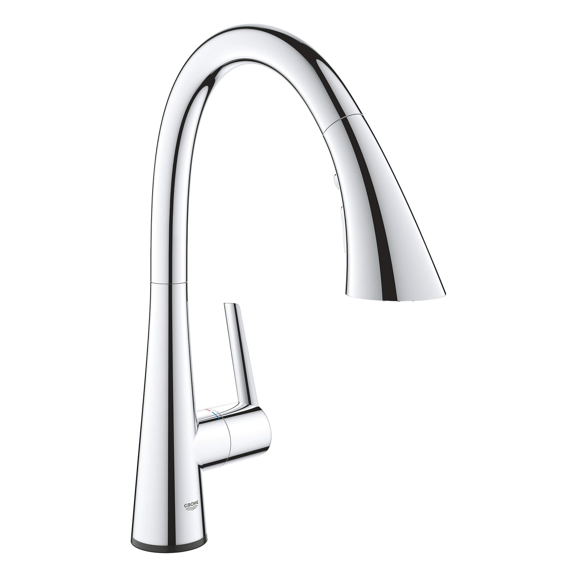 GROHE 30205 LADYLUX SINGLE-HANDLE PULL DOWN KITCHEN FAUCET TRIPLE SPRAY 1.75 GPM WITH TOUCH TECHNOLOGY