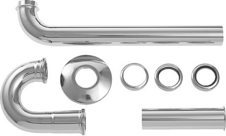 DURAVIT 0050260000 MULTIPLE SIPHON 1-1/4 INCH FOT WASHBASIN OUTLET PIPE 1-1/4 INCH CHROME