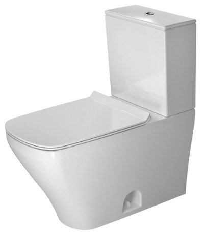 DURAVIT 216001 DURASTYLE 14-1/8 X 27-1/2 INCH TWO-PIECE TOILET, 12 INCH ROUGH-IN, BOWL ONLY