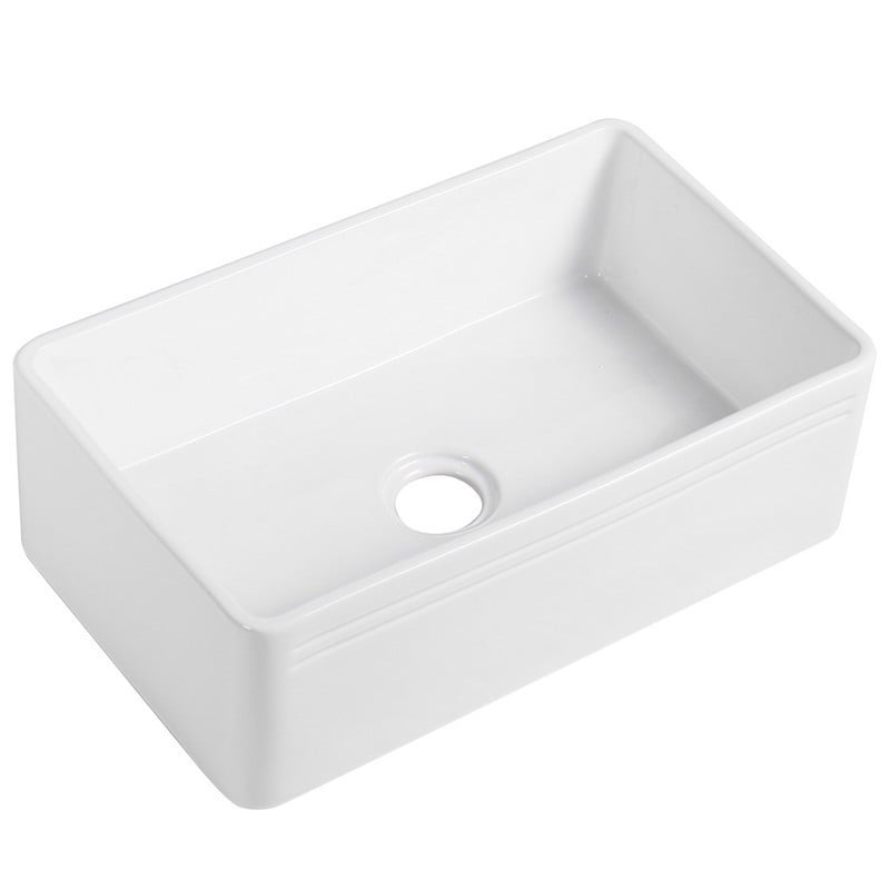 ALTAIR 251030-KS CALABRIA 30 INCH PORCELAIN VITREOUS CHINA FARMHOUSE KITCHEN SINK