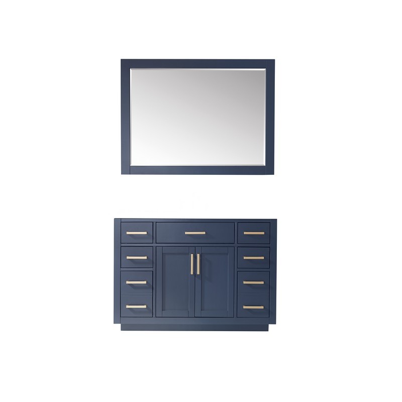 ALTAIR 531048-CAB IVY 48 INCH SINGLE SINK BATHROOM VANITY CABINET ONLY WITH MIRROR WITHOUT COUNTERTOP