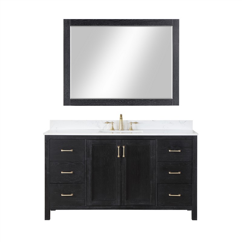 ALTAIR 542072-AW-NM HADIYA 72 INCH DOUBLE SINK BATHROOM VANITY SET WITH AOSTA WHITE COMPOSITE STONE COUNTERTOP WITHOUT MIRROR