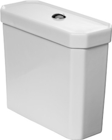 DURAVIT 0872300005 1930 16-1/2 X 6-7/8 INCH CISTERN FOR TWO-PIECE TOILET WITH SINGLE FLUSH MECHANISM