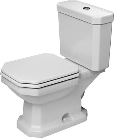 DURAVIT 213001 1930 SERIES 14-1/8 X 26-1/8 INCH TWO-PIECE TOILET IN WHITE, BOWL ONLY