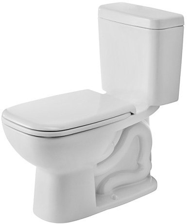 DURAVIT 011701 D-CODE 13-3/4 X 27 INCH TWO-PIECE TOILET, ELONGATED BOWL ONLY