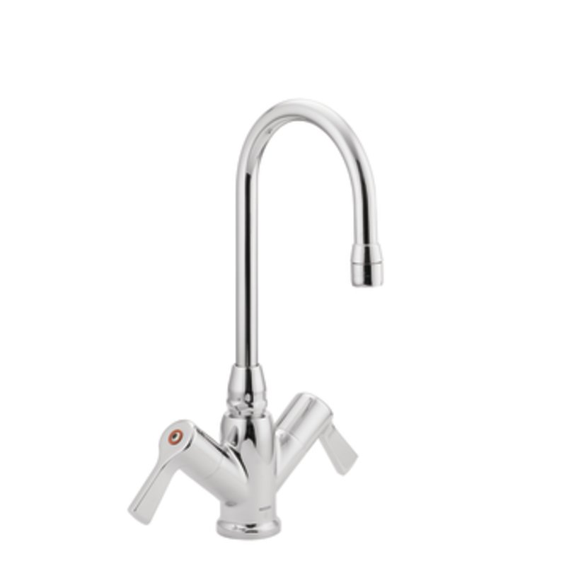 MOEN 8113 M-DURA TWO HANDLE LABORATORY FAUCET WITH SPOUT