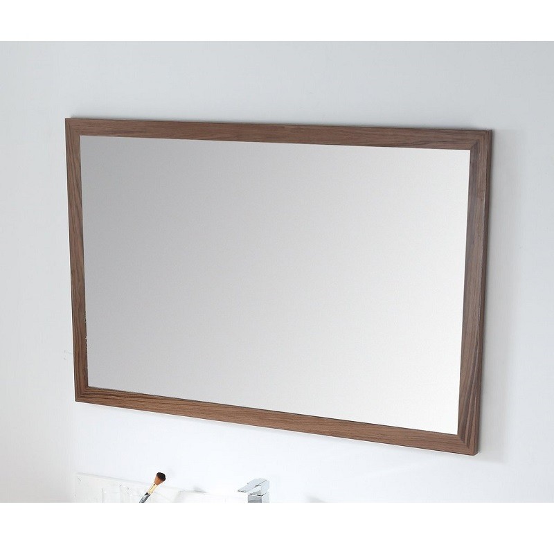 CHANS FURNITURE MIR-409NT47 COLLE 45 INCH WALL MIRROR IN AMERICAN WALNUT