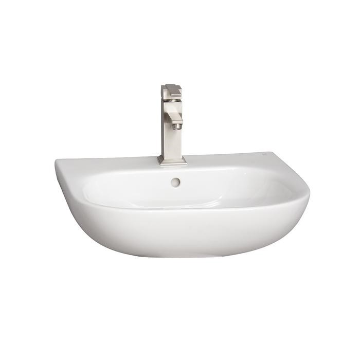 BARCLAY 4-203WH TONIQUE 21 3/4 INCH SINGLE BASIN WALL MOUNT BATHROOM SINK - WHITE