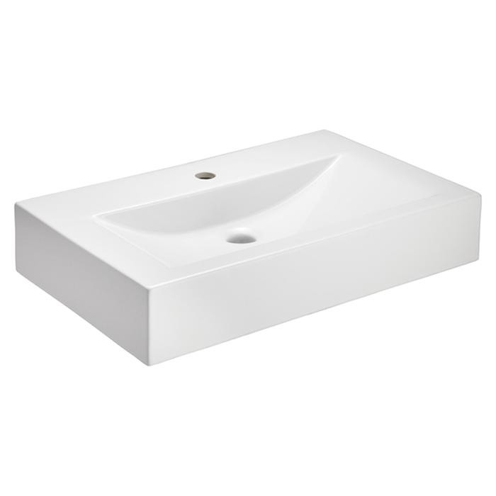 BARCLAY 4-57WH SONJA 25 5/8 INCH SINGLE BASIN ABOVE COUNTER BATHROOM SINK - WHITE
